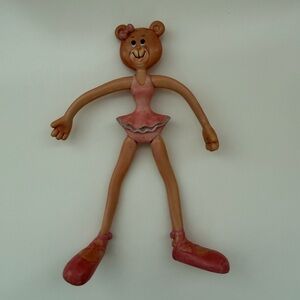 RUSS  Pink Ballerina BENDY BEAR  Toy 1990’s